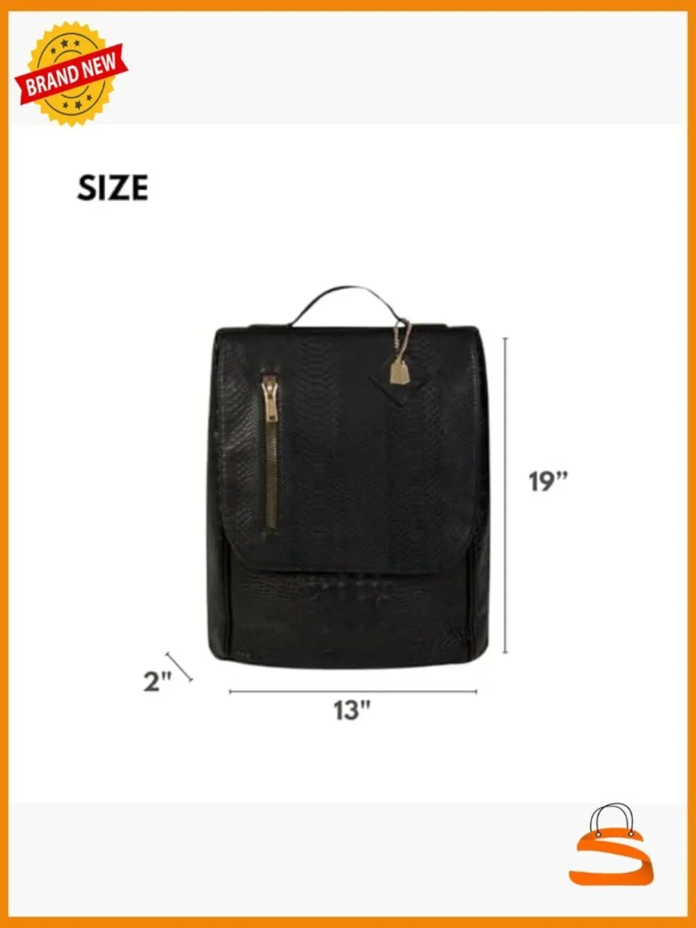 Vegan Leather Laptop Backpack for Travel Work Daily Use - Large Eco-Friendly